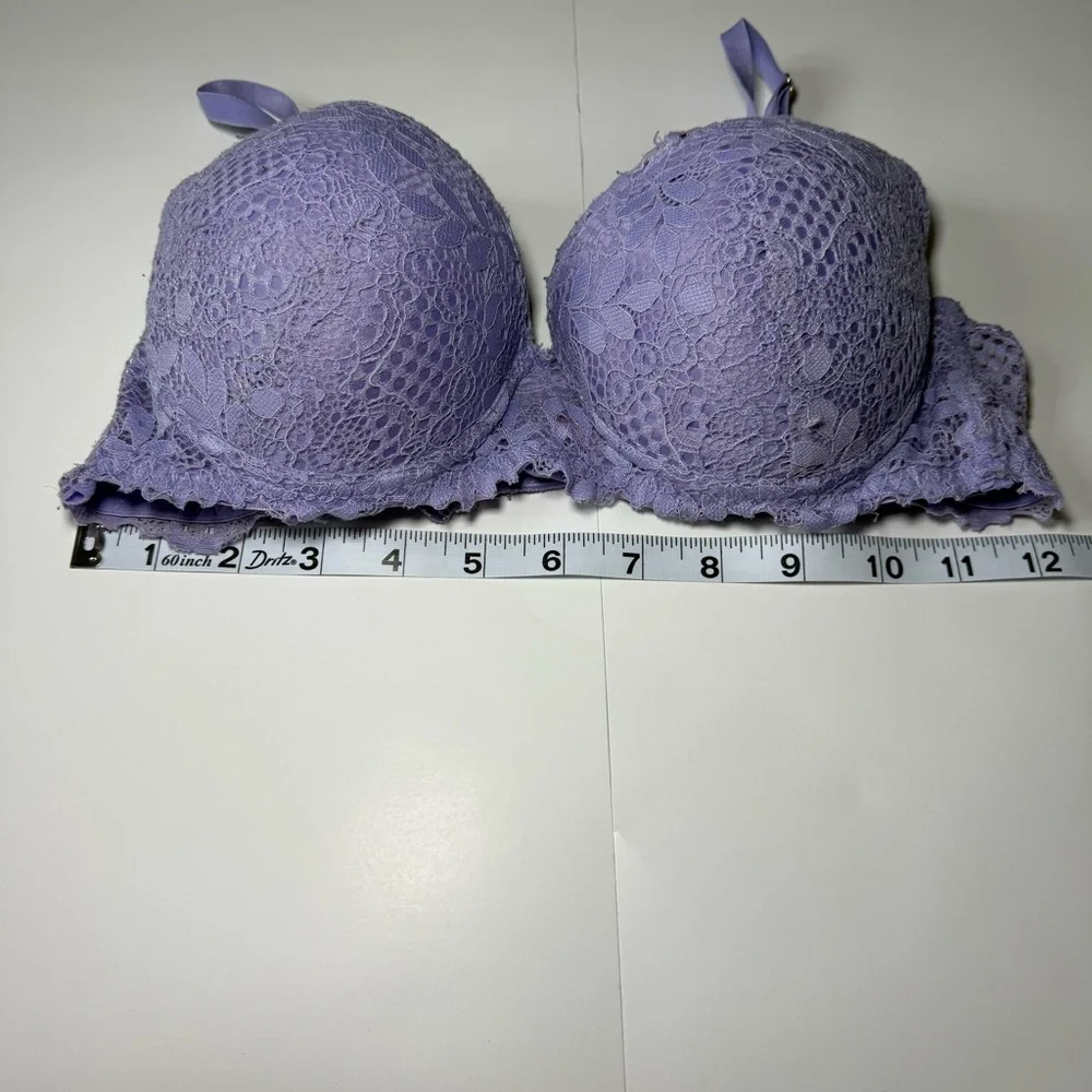 Juicy Couture‎ Lavender Lace Bra 34C Underwire Comfortable Fit